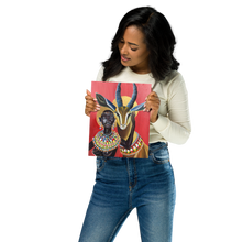 Load image into Gallery viewer, Maasai Girl and Her Guide Canvas Print