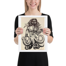 Load image into Gallery viewer, Olokun loves Yemaya Framed poster