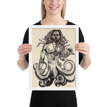 Load image into Gallery viewer, Olokun loves Yemaya Framed poster