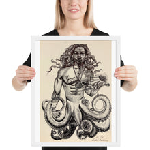 Load image into Gallery viewer, Olokun loves Yemaya Framed poster
